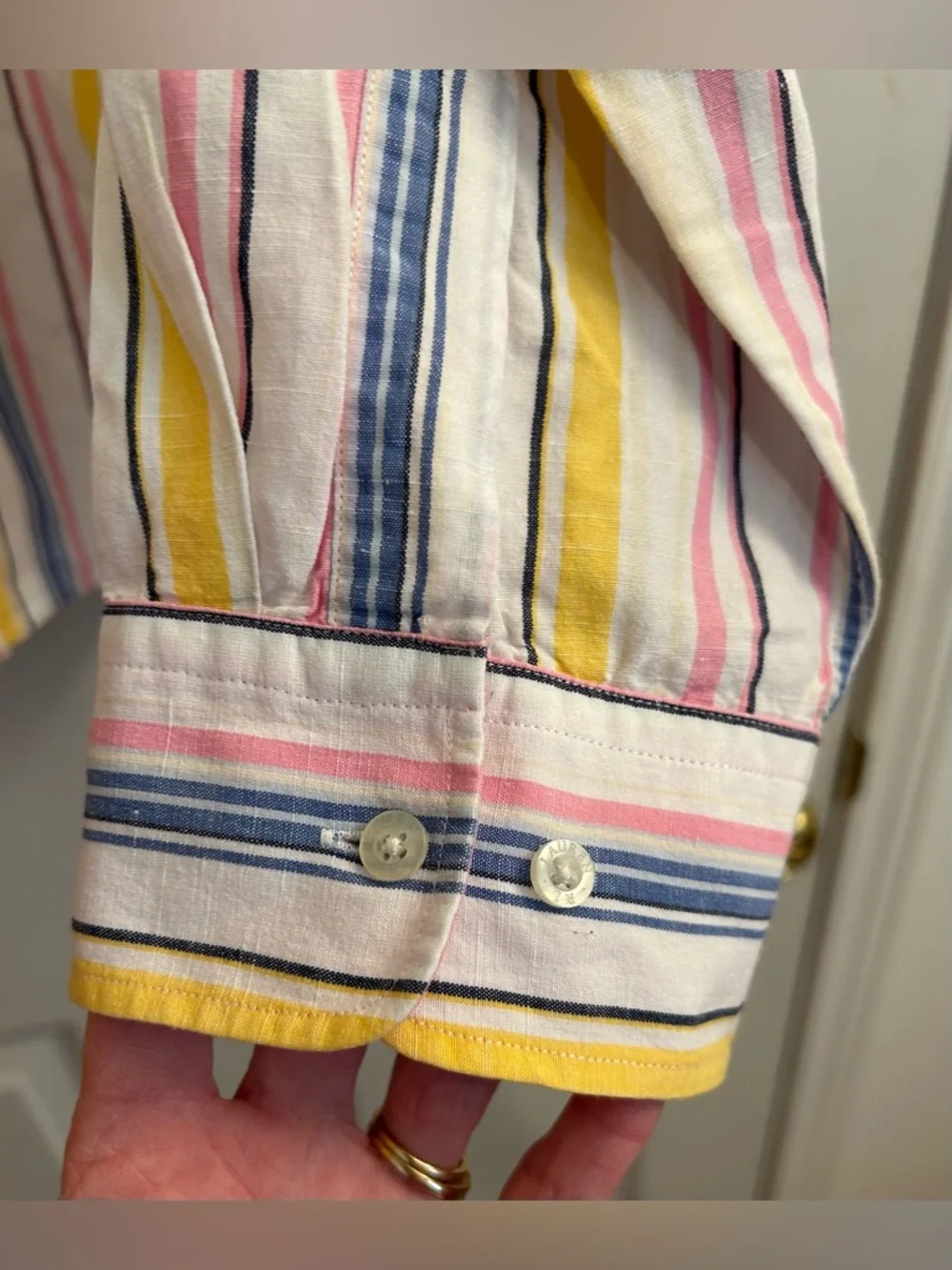 VTG Lauren Ralph Lauren Linen/cotton Blouse XL - Picture 9 of 11